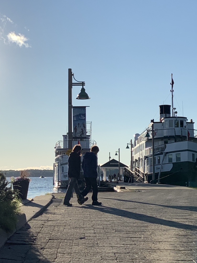 Two ships docked at Muskoka Wharf